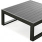 HomeRoots 29.5 x 29.5 x 12 Gray Aluminum Coffee Table
