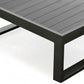 HomeRoots 29.5 x 29.5 x 12 Gray Aluminum Coffee Table