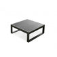 HomeRoots 29.5 x 29.5 x 12 Gray Aluminum Coffee Table