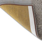 HomeRoots 2.5' x 5' Yellow and Gray Patchwork Design Area Rug