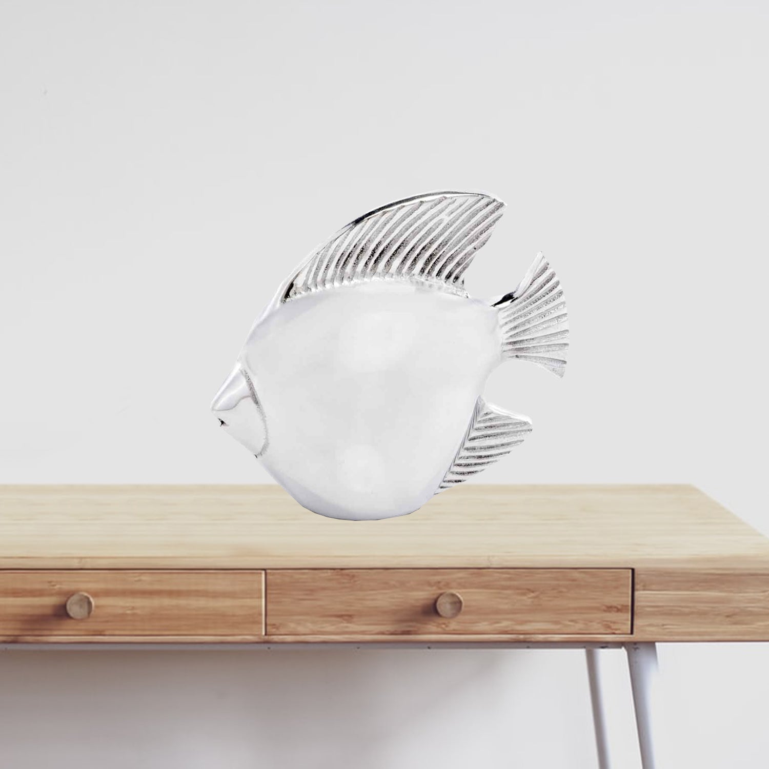 HomeRoots 2.5' x 6' x 6' Buffed Fish Sculpture