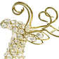 HomeRoots 2.5' x 8' x 14' Gold Crystal Reindeer