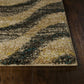 HomeRoots 2.7' x 4.11' Polypropylene Area Rug With Grey and Sand Finish