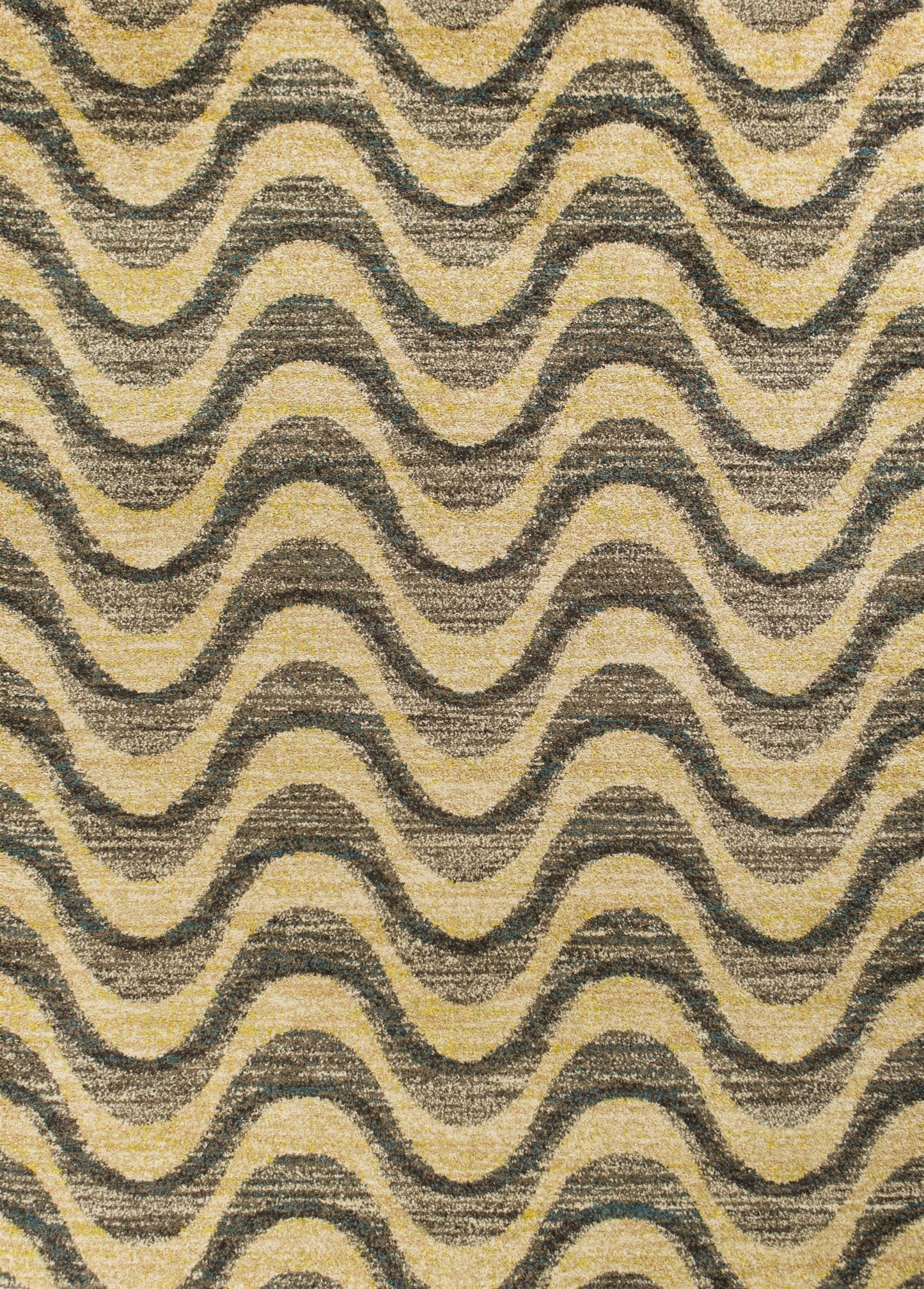 HomeRoots 2.7' x 4.11' Polypropylene Area Rug With Grey and Sand Finish
