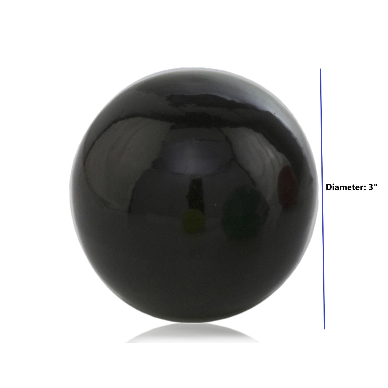 HomeRoots 3' Black Enameled Aluminum Decorative Sphere