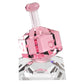 HomeRoots 3 Mouth Blown Pink Dreidel On Crystal Stand