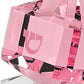 HomeRoots 3 Mouth Blown Pink Dreidel On Crystal Stand
