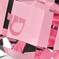 HomeRoots 3 Mouth Blown Pink Dreidel On Crystal Stand