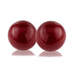 HomeRoots 3' Red Poppy Enameled Aluminum Decorative Sphere