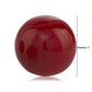 HomeRoots 3' Red Poppy Enameled Aluminum Decorative Sphere