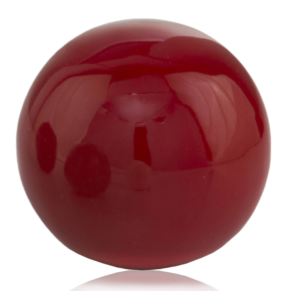 HomeRoots 3' Red Poppy Enameled Aluminum Decorative Sphere