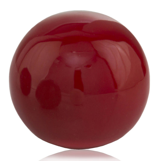 HomeRoots 3' Red Poppy Enameled Aluminum Decorative Sphere