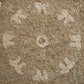 HomeRoots 3' Round Tan Retro Modern Medallion Area Rug