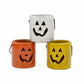 HomeRoots 3" Set of Three Jack-O-Lantern Ceramic Candle Holders