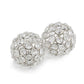 HomeRoots 3' Silver Iron and Crystal Spheres Set Of 2