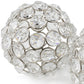 HomeRoots 3' Silver Iron and Crystal Spheres Set Of 2