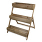HomeRoots 3 Tier Wooden Shelves Storage Plant Stand
