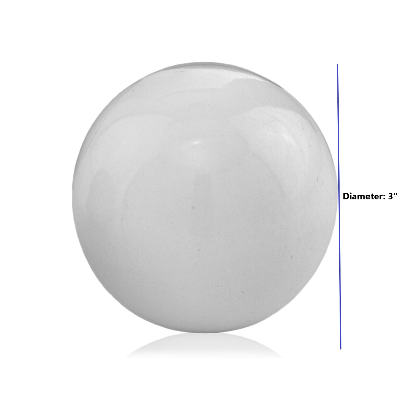 HomeRoots 3' White Enameled Aluminum Decorative Sphere