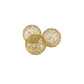 HomeRoots 3' X 3' X 3' Gold Iron Wire Spheres Box Of 3