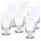 HomeRoots 3 oz Mouth Blown Crystal Shot or Vodka Glass in Set of 6