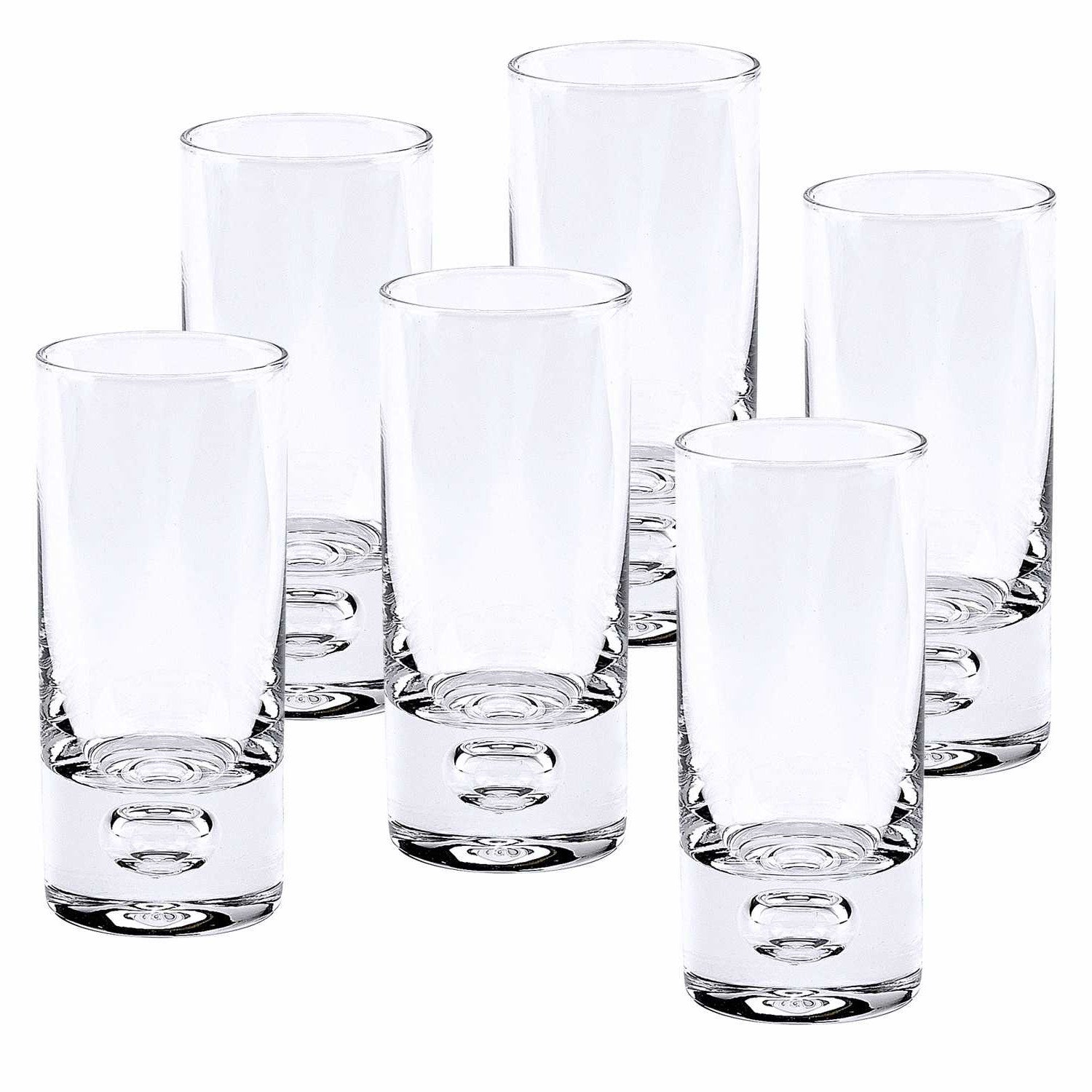 HomeRoots 3 oz Mouth Blown Crystal Shot or Vodka Glass in Set of 6
