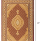 HomeRoots 3' x 10' Red and Beige Medallion Runner Rug