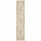 HomeRoots 3 x 12' Beige and Ivory Center Jewel Runner Rug