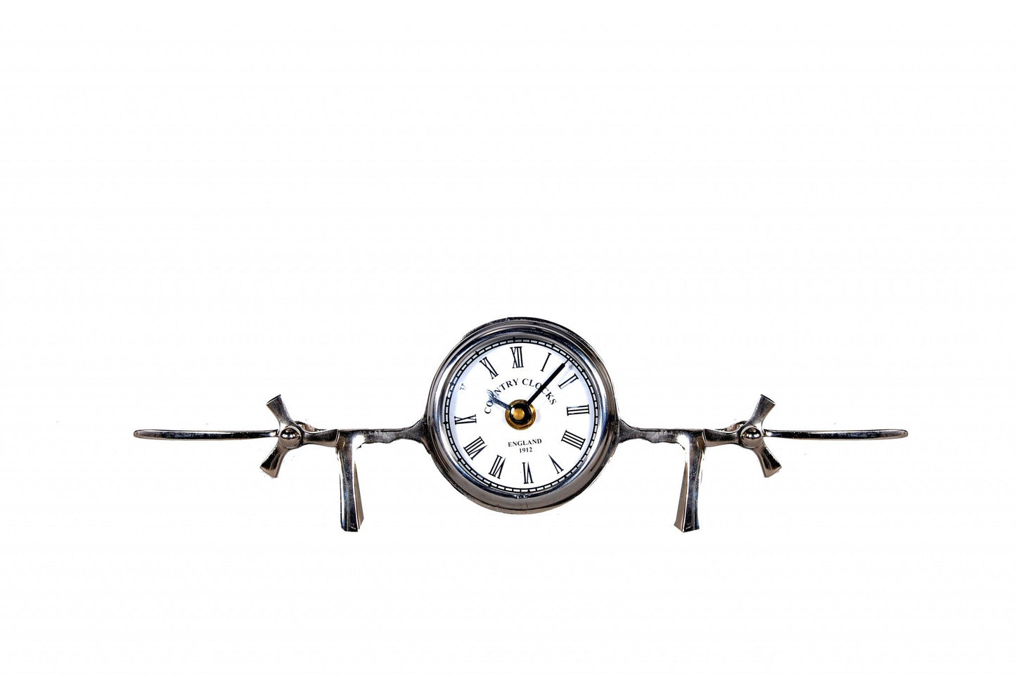 HomeRoots 3" x 13.5" x 4.5" Aeroplane Table Clock