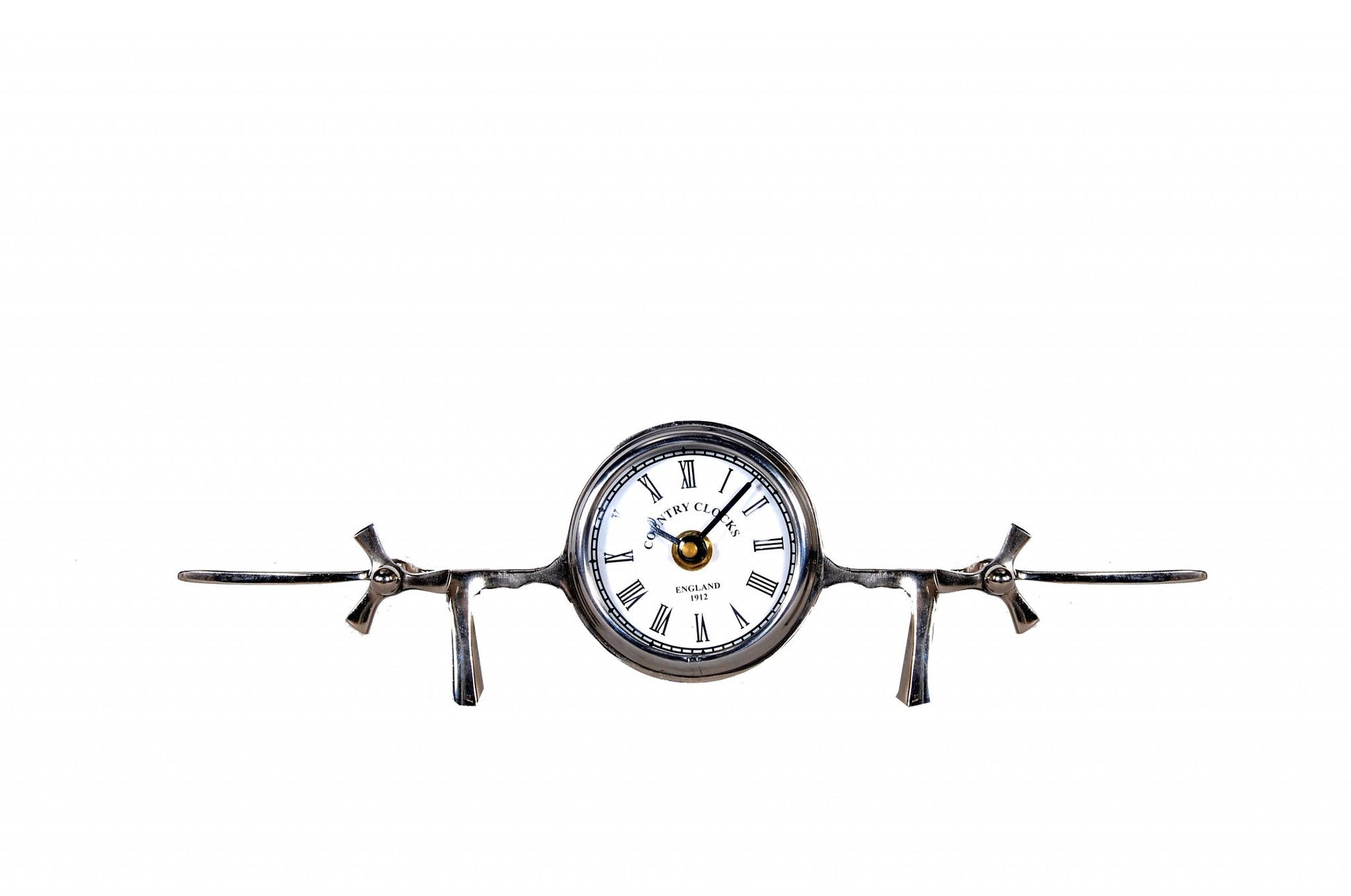 HomeRoots 3" x 13.5" x 4.5" Aeroplane Table Clock