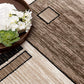 HomeRoots 3' x 20' Beige and Brown Geometric Runner Rug
