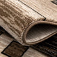 HomeRoots 3' x 20' Beige and Brown Geometric Runner Rug