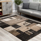 HomeRoots 3' x 20' Beige and Brown Geometric Runner Rug