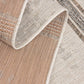 HomeRoots 3' x 20' Ivory Transitional Striped Runner Rug