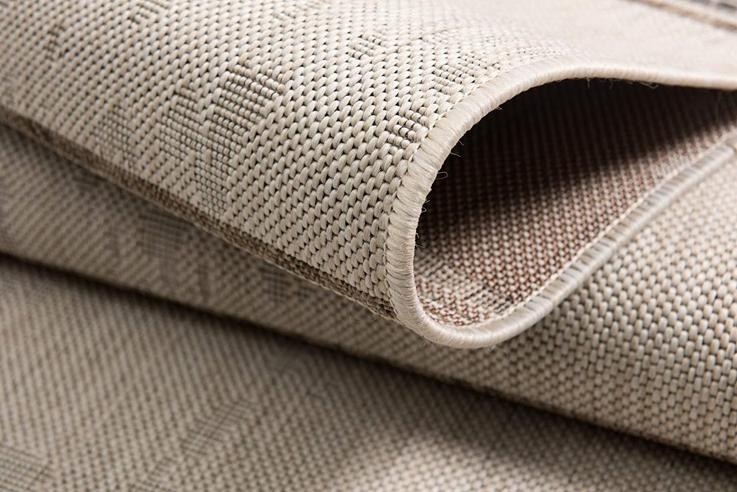 HomeRoots 3' x 20' Ivory Transitional Striped Runner Rug
