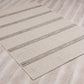HomeRoots 3' x 20' Ivory Transitional Striped Runner Rug