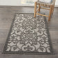 HomeRoots 3' x 4' Gray and Charcoal Indoor Outdoor Area Rug