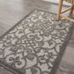 HomeRoots 3' x 4' Gray and Charcoal Indoor Outdoor Area Rug