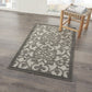 HomeRoots 3' x 4' Gray and Charcoal Indoor Outdoor Area Rug