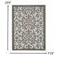 HomeRoots 3' x 4' Gray and Charcoal Indoor Outdoor Area Rug