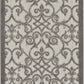 HomeRoots 3' x 4' Gray and Charcoal Indoor Outdoor Area Rug