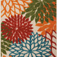 HomeRoots 3’ x 4’ Green Indoor Outdoor Area Rug With Floral Finish