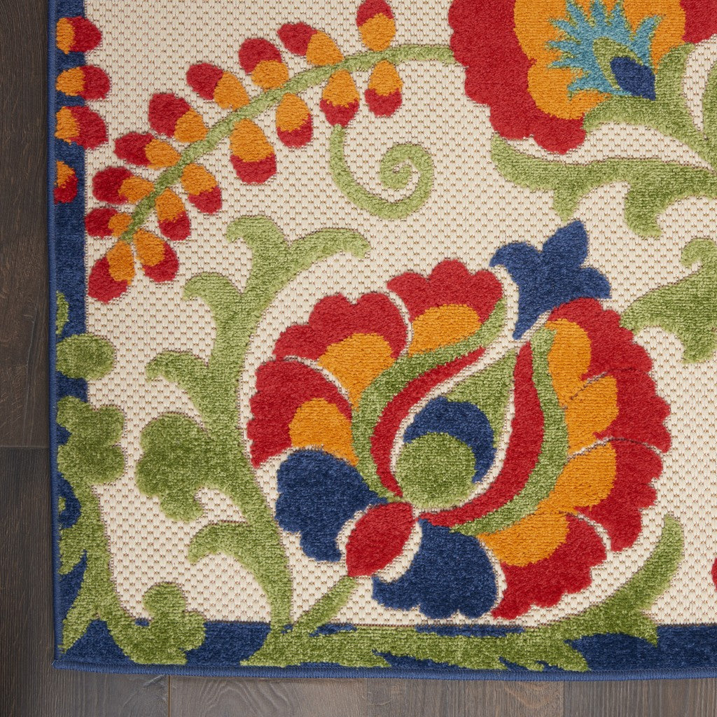 HomeRoots 3’ x 4’ Mediterra Indoor Outdoor Area Rug