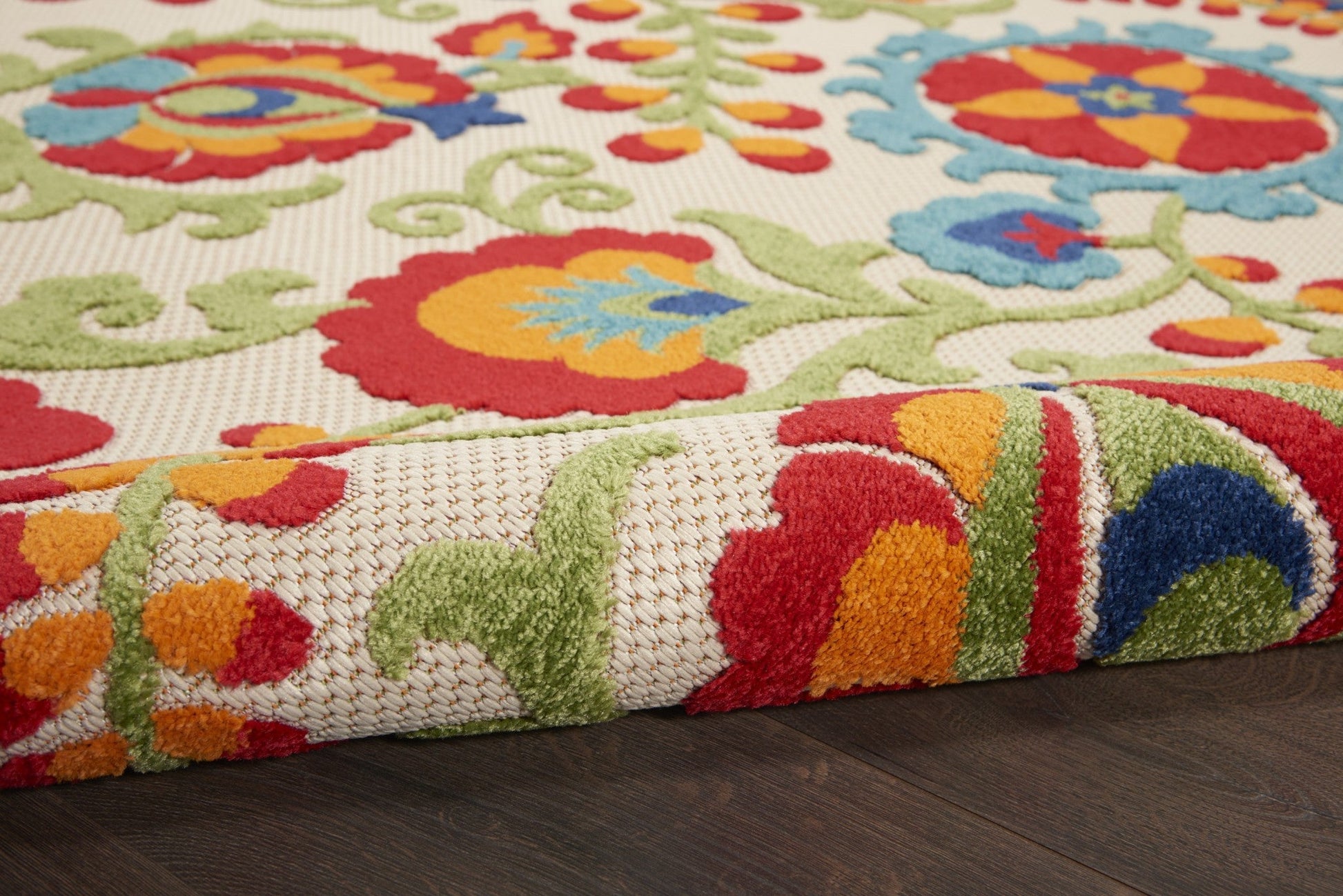 HomeRoots 3’ x 4’ Mediterra Indoor Outdoor Area Rug