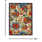 HomeRoots 3’ x 4’ Mediterra Indoor Outdoor Area Rug