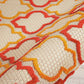 HomeRoots 3' x 4' Red Trellis Indoor Outdoor Area Rug