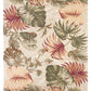 HomeRoots 3' x 5' Beige Palm Leaves Wool Indoor Area Rug