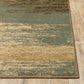 HomeRoots 3' x 5' Blue and Brown Distressed Area Rug