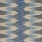 HomeRoots 3' x 5' Blue and Cream Ikat Pattern Area Rug