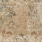 HomeRoots 3' x 5' Champagne Beige Machine Woven Damask Indoor Area Rug