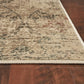 HomeRoots 3' x 5' Champagne Beige Machine Woven Damask Indoor Area Rug